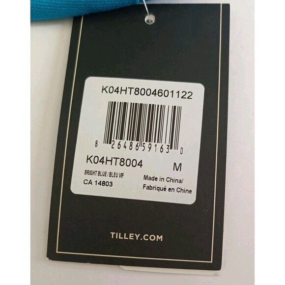 Tilley Kids Mini T1 Bucket Hat Sz Medium Bright Blue Unisex UPF 50 Outdoors New - Picture 10 of 13